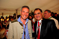 Michael Krammer, Orange-CEO, mit Franz Wittmann, Rallye-Legende