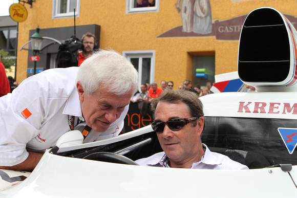 Helmut Zwickl und Nigel Mansell